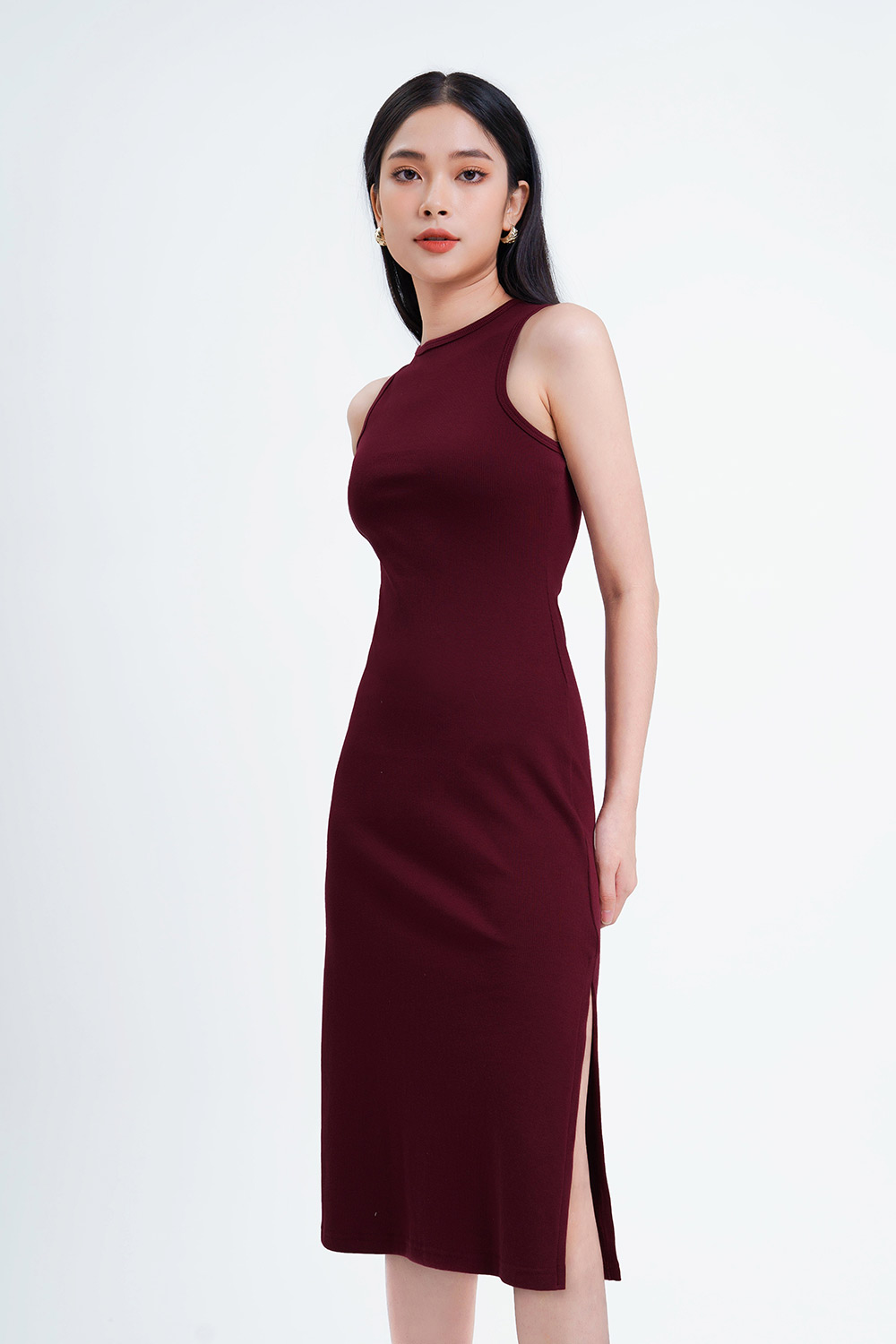 Đầm thun ôm body sát nách 