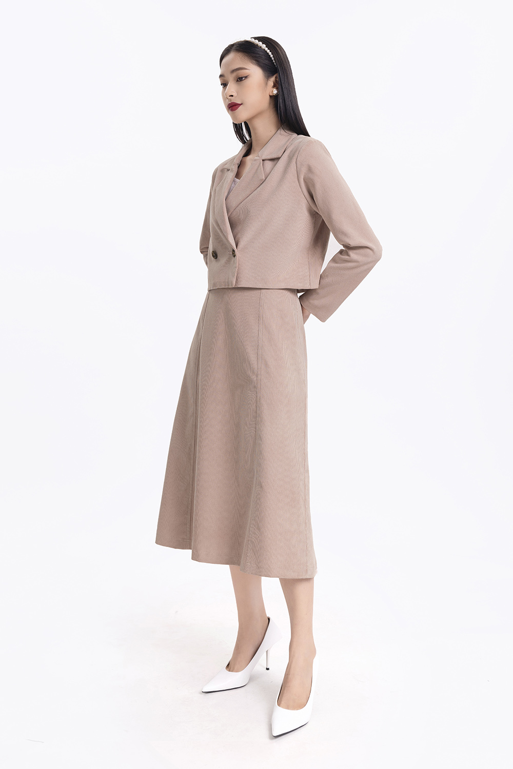 Chân váy chữ A dáng dài 