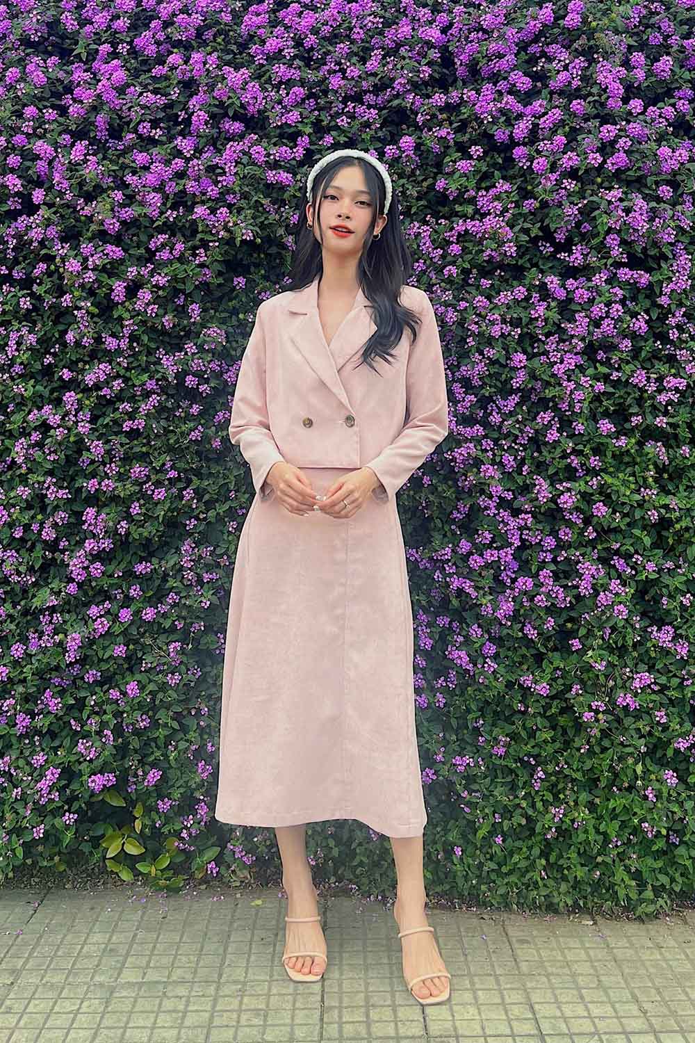 Chân váy chữ A dáng dài 