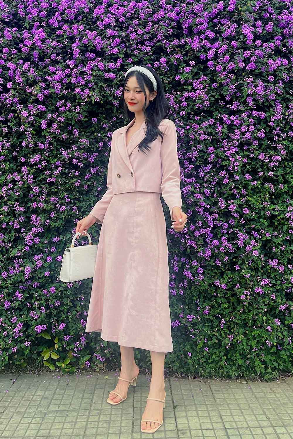 Chân váy chữ A dáng dài 