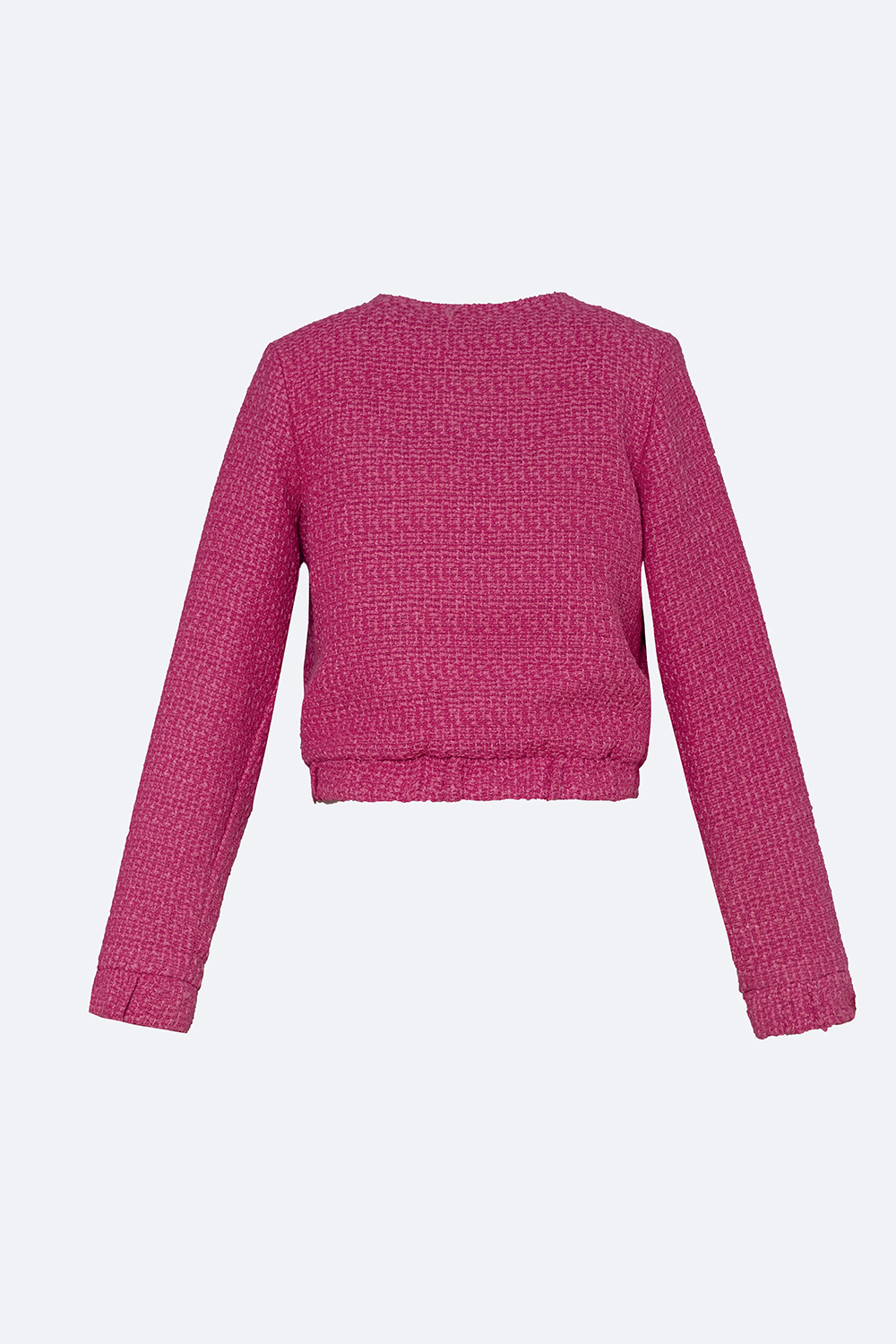 Áo khoác dạ tweed nữ dáng ngắn tay dài