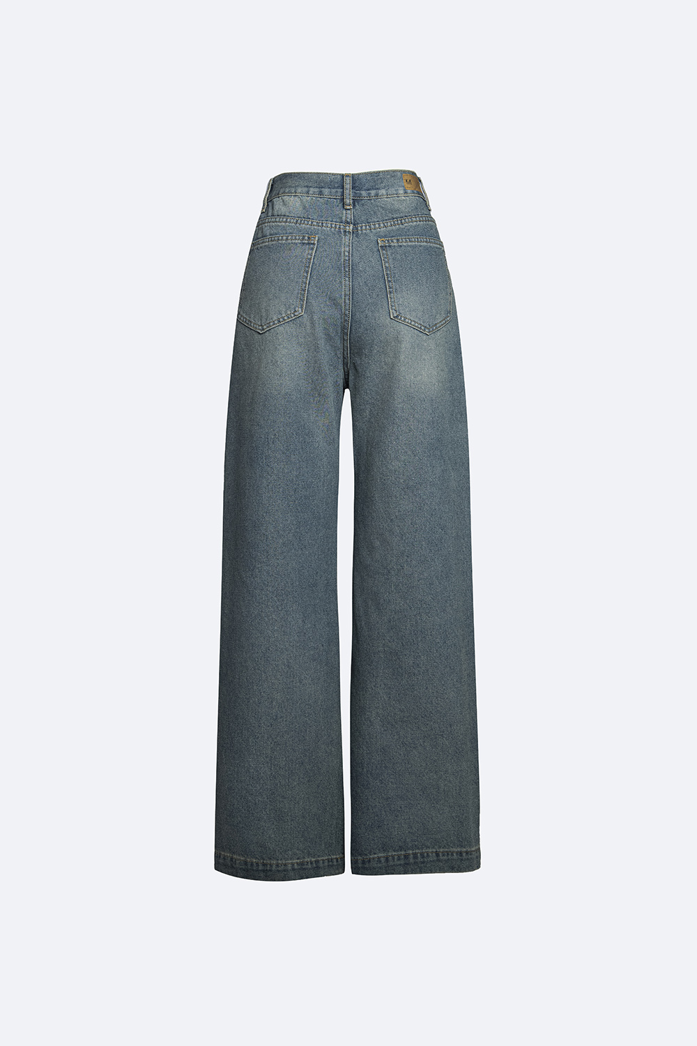 Quần jeans nữ ống suông lưng cao