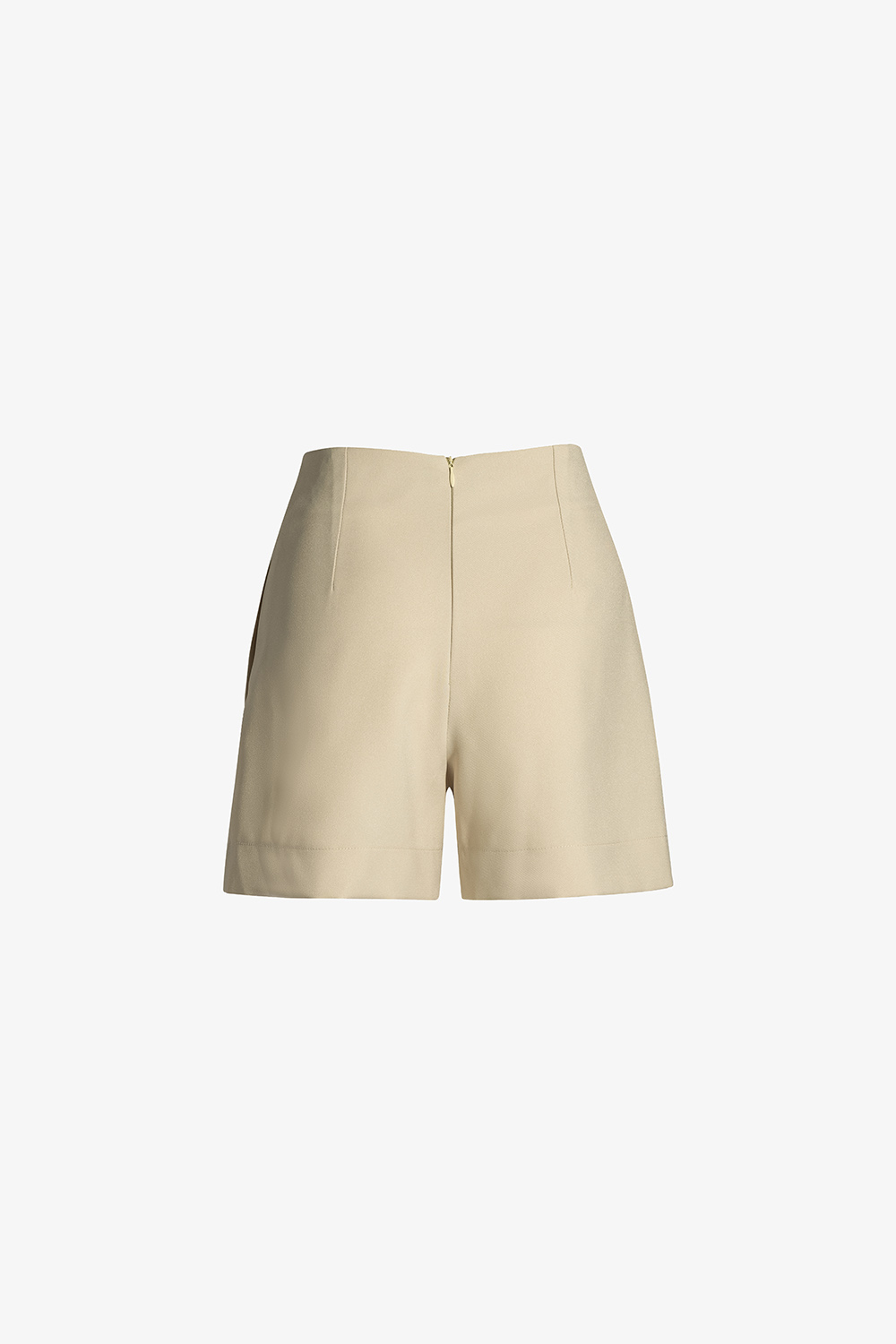 Quần short nữ lưng cao màu kem