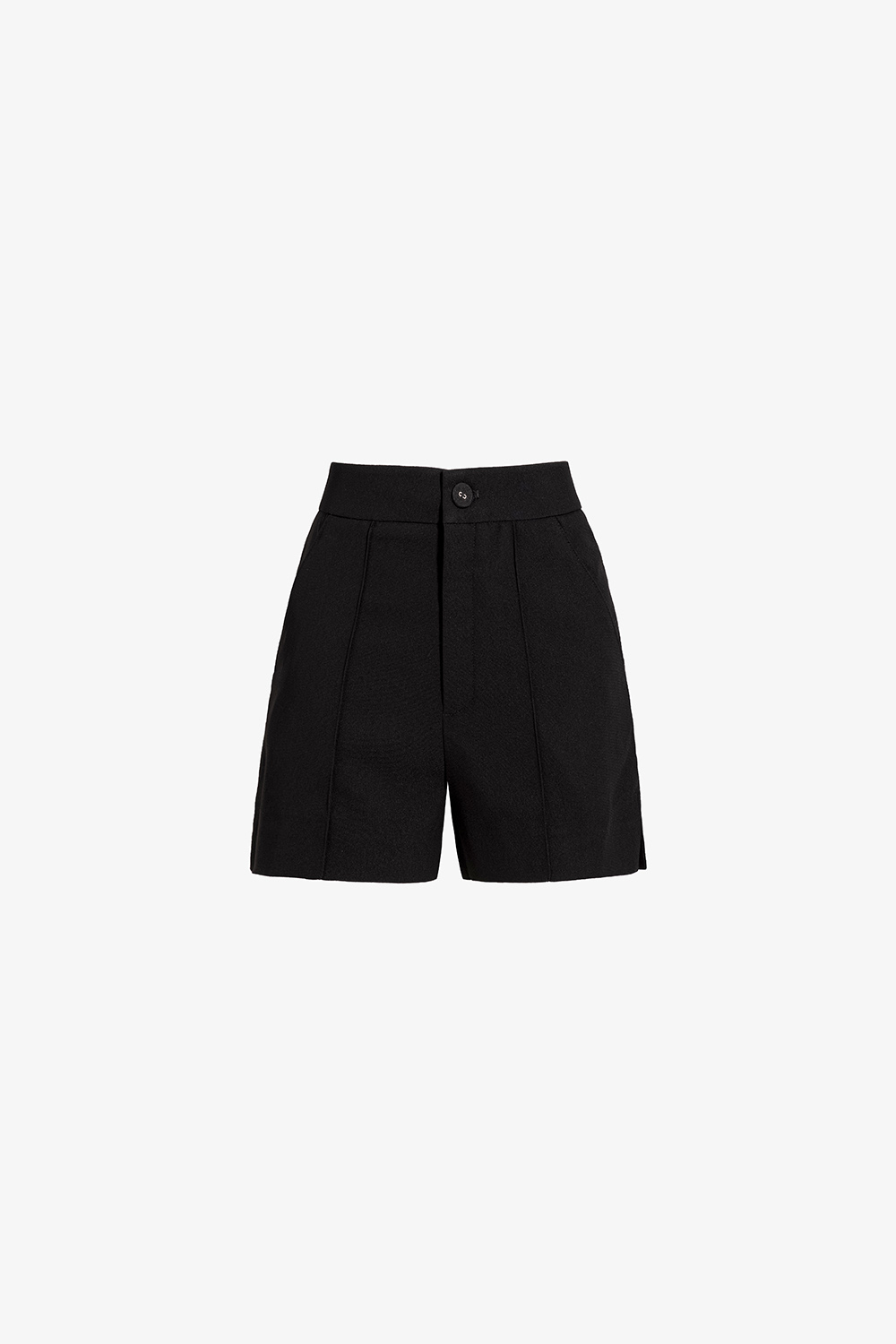 Quần short nữ màu đen lưng cao