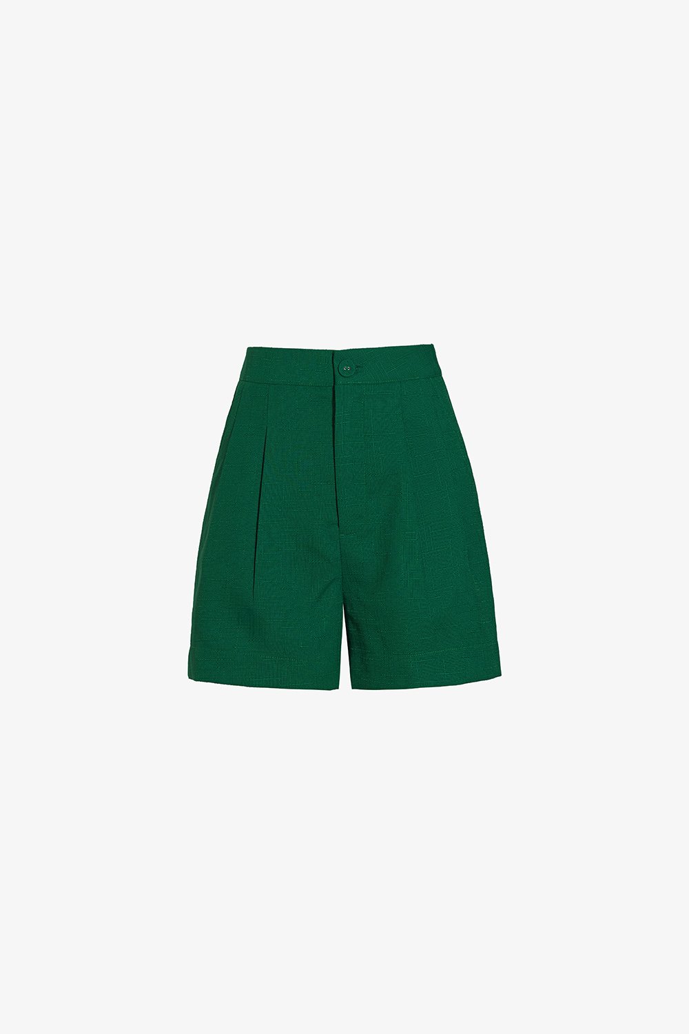 Quần short nữ màu xanh lưng cao