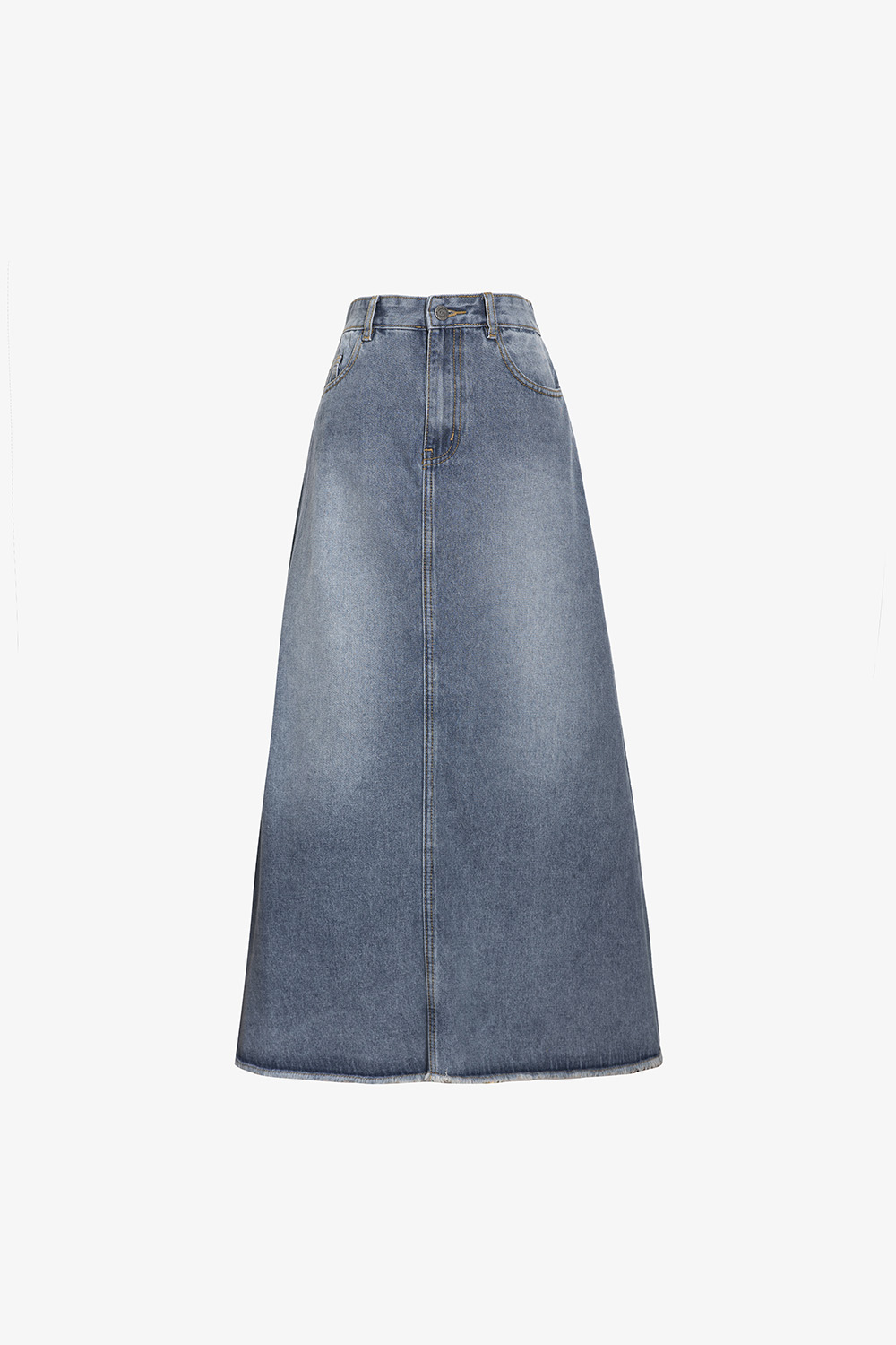 Chân váy jeans dáng dài chữ a