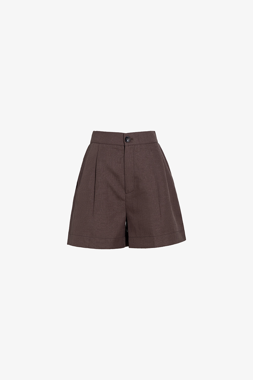Quần short nữ lưng cao xếp ly phối túi