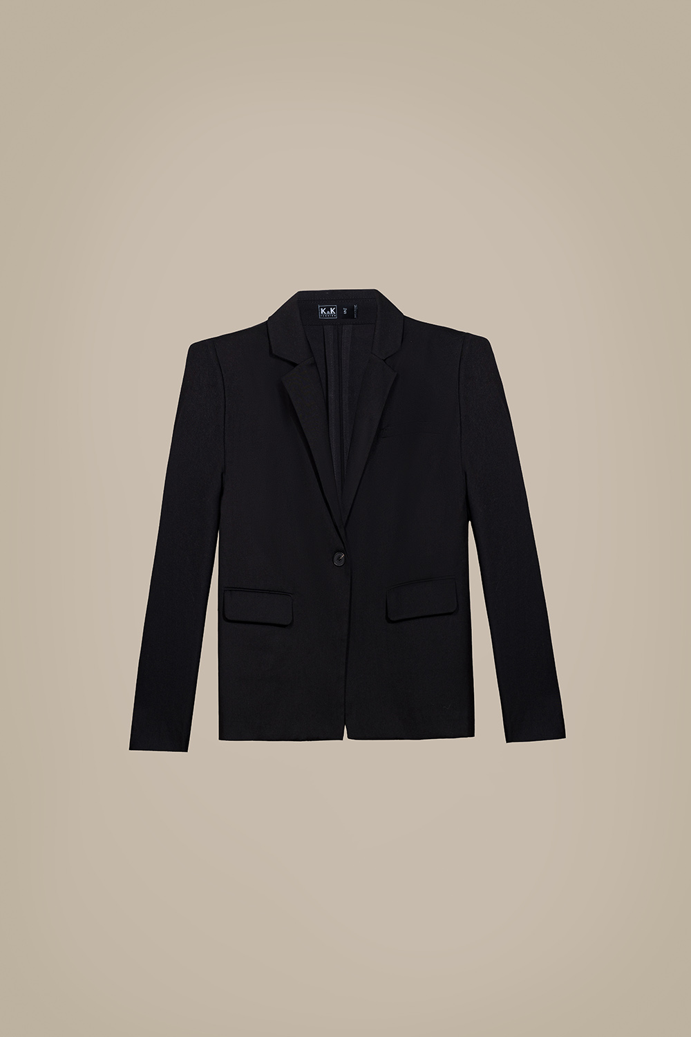 Áo khoác blazer nữ tay dài màu đen