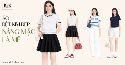 Áo dệt kim đẹp – Nàng mặc là mê