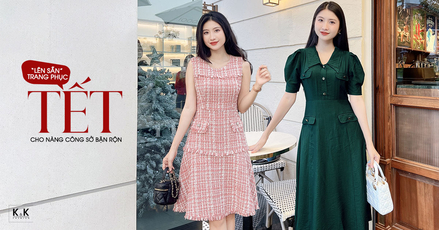 “Lên sẵn” trang phục Tết cho nàng công sở bận rộn