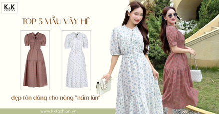 Top 5 mẫu váy hè 2025 đẹp tôn dáng cho nàng công sở “nấm lùn”