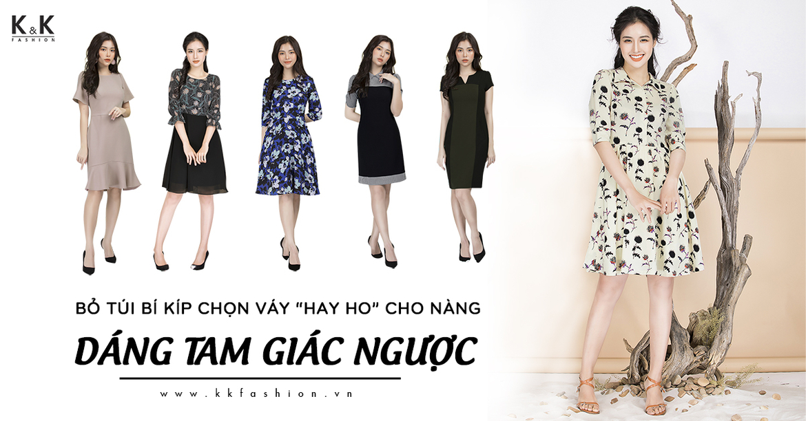 Bỏ túi bí kíp chọn váy “hay ho” cho nàng dáng tam giác ngược