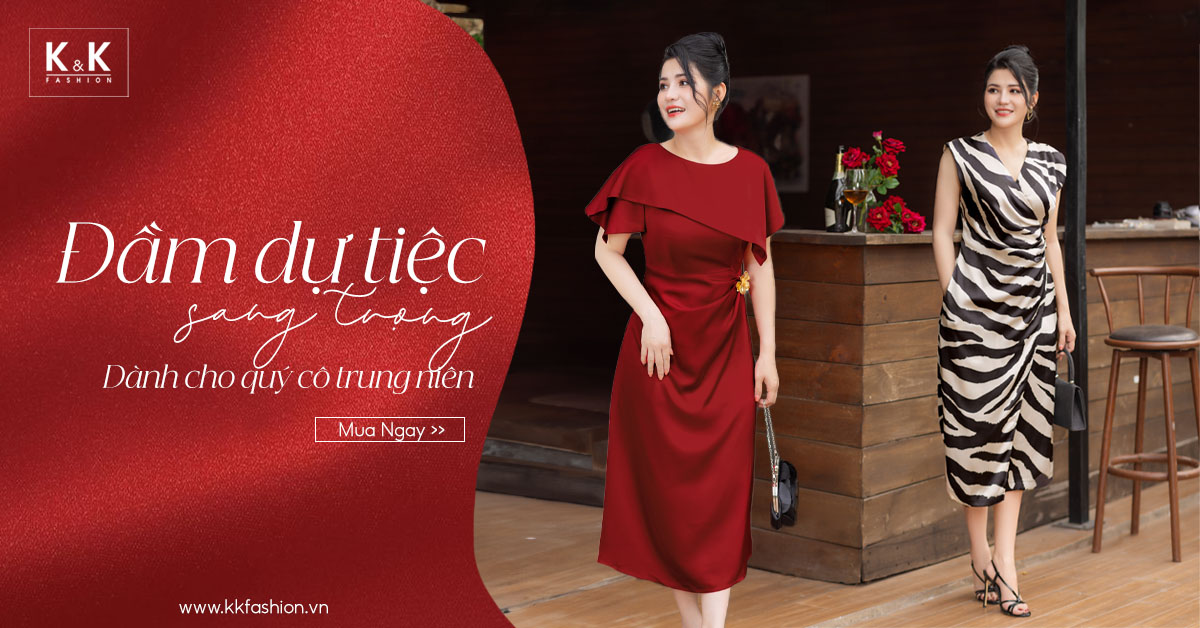 Đầm dự tiệc sang trọng dành cho các quý cô trung niên