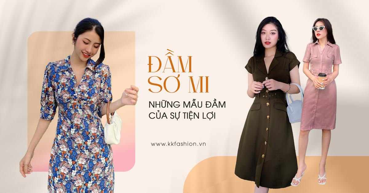 Đầm sơ mi - Những mẫu đầm của sự tiện lợi