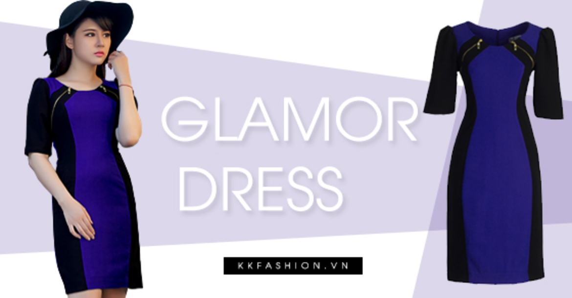 Thu hút mọi ánh nhìn với váy xanh coban