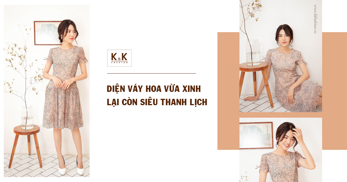 Học Fashionista diện váy hoa đảm bảo xinh hết nấc