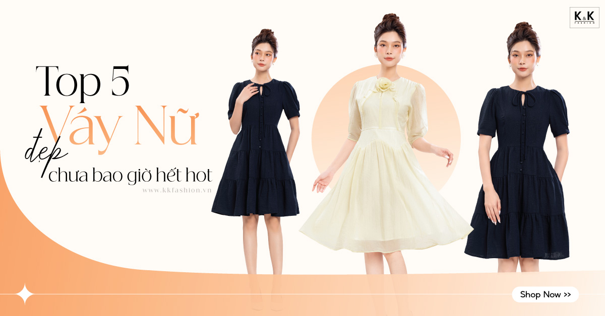 Top 5 váy nữ dạo phố đẹp chưa bao giờ hết hot