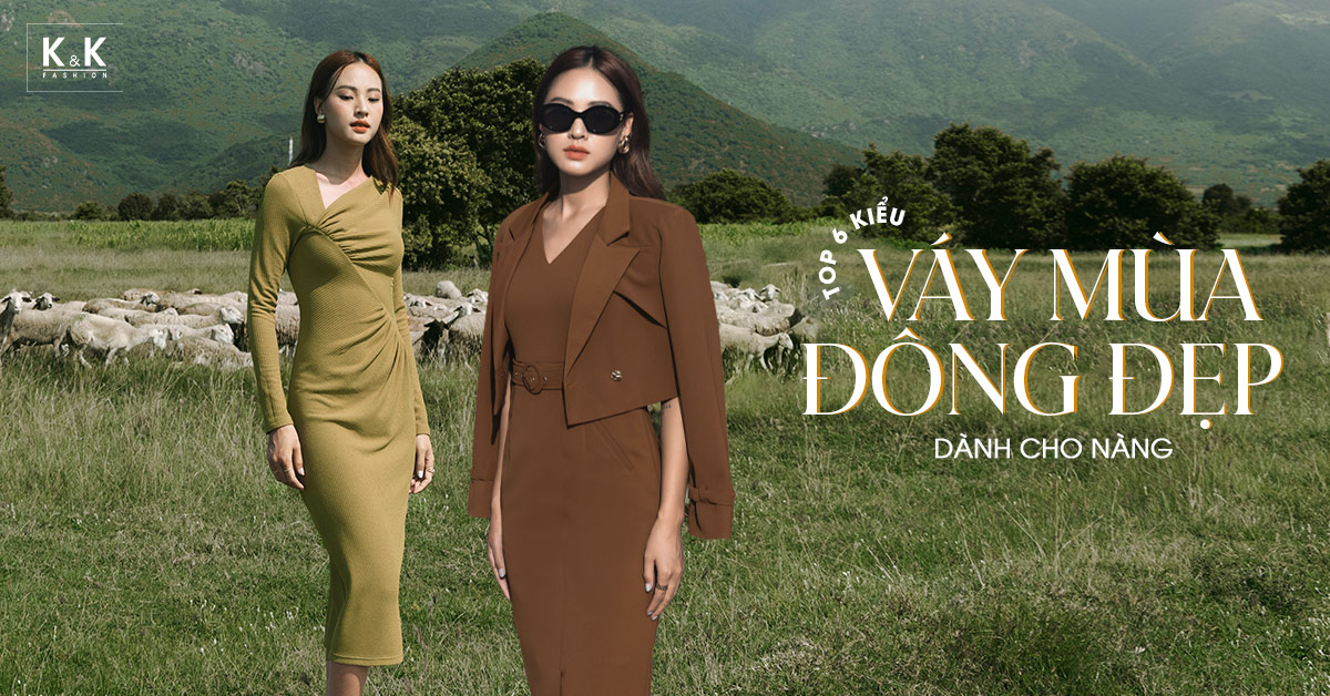 Top 6 kiểu váy mùa đông đẹp dành cho nàng
