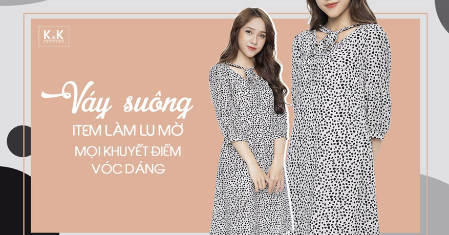 Váy suông – item làm lu mờ mọi khuyết điểm vóc dáng