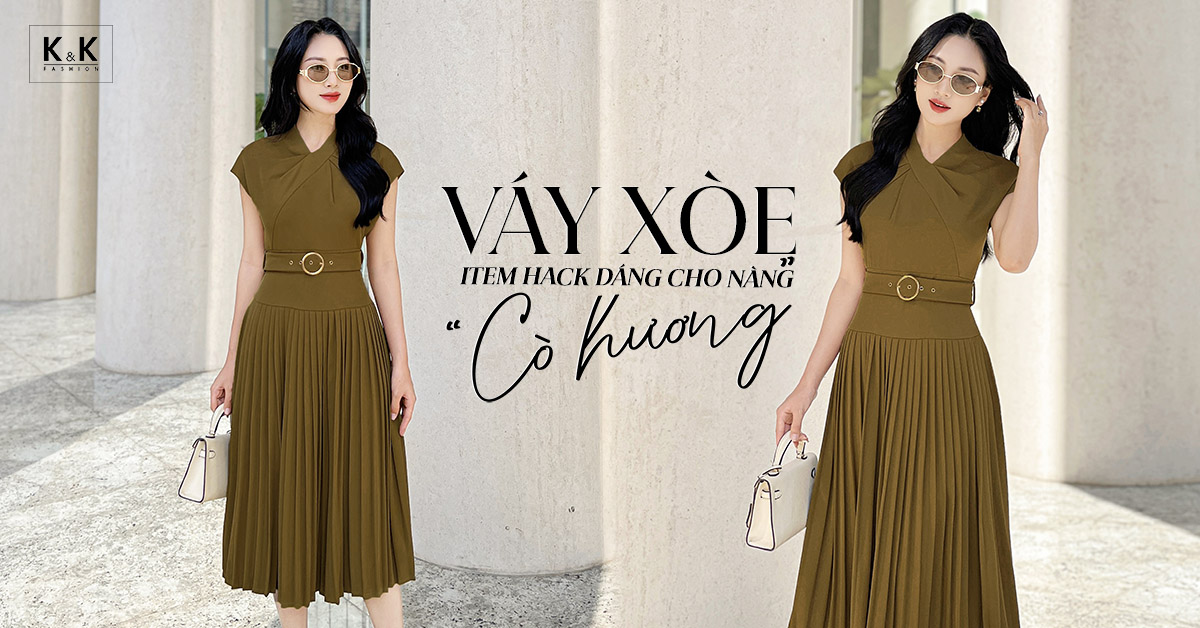 Váy xòe đẹp dành cho chị em hội “cò hương”
